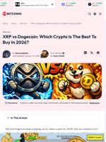XRP vs Dogecoin: Which Crypto Is The Best To Buy In 2026? - 99Bitcoins