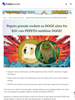 Pepeto presale soars as DOGE targets $10: can PEPETO eclipse DOGE?