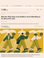 Bitcoin: Why long-term holders aren't flinching at $1.3B in ETF exits - AMBCrypto