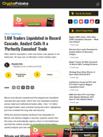 1.6M Traders Liquidated in Record Cascade, Analyst Calls It a 'Perfectly Executed' Trade