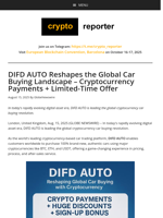 DIFD AUTO Reshapes the Global Car Buying Landscape – Cryptocurrency Payments + Limited-Time Offer