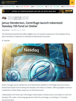 Stellar Gains Nasdaq-100 Fund as Tokenization Expands