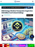 BNB Strategy: Windtree Therapeutics Targets New $520 Million Fund To Boost Holdings
