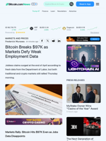 Bitcoin Breaks $97K as Markets Defy Weak Employment Data – Markets and Prices Bitcoin News