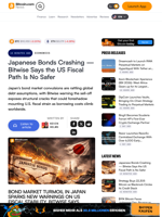Japanese Bonds Crashing — Bitwise Says the US Fiscal Path Is No Safer – Economics Bitcoin News