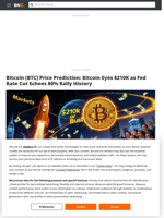 Bitcoin (BTC) Price Prediction: Bitcoin Eyes $210K as Fed Rate Cut Echoes 80% Rally History - Brave New Coin