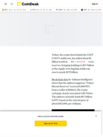 Tether (USDT) Adds 8,889 BTC to Holdings