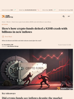 Here's how crypto funds defied a $20B crash with billions in new inflows - AMBCrypto