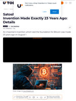 Satoshi Created Bitcoin Thanks to Invention Made Exactly 23 Years Ago: Details