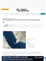 US Navy deploys AI drones in Strait of Hormuz amid rising tensions