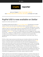 PayPal USD is now available on Stellar