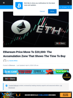 Ethereum Price Move To $20,000: The Accumulation Zone That Shows The Time To Buy | Bitcoinist.com