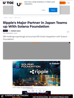 Ripple's Major Partner in Japan Teams up With Solana Foundation
