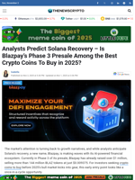 Analysts Predict Solana Recovery - Is Blazpay’s Phase 3 Presale Among the Best Crypto Coins To Buy in 2025?