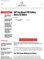 XRP Combined CVD Selling Nears $2 Billion