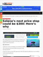 Solana’s next price stop could be $300: Here’s why - The Crypto News Wire