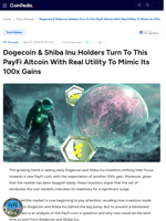 Dogecoin & Shiba Inu Holders Turn To This PayFi Altcoin With Real Utility To Mimic Its 100x Gains