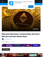 Ethereum’s Big Players In Retreat Mode, But Here’s Who Now Has More Market Share | Bitcoinist.com