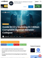 Inside DCG’s Stunning $1.1 Billion Complaint Against Genesis’ Collapse | Live Bitcoin News