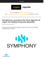 Symphony Launches the First Agentic AI Layer for Global Financial Markets