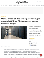 Vertiv drops $1.45B to acquire microgrid specialist UIG as AI data center power demand surges