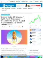 Bitcoin Kicks Off ‘Uptober’ With Fresh Trip Above $118,000 As Crypto Market Cap Crosses $4.1 Trillion ⋆ ZyCrypto
