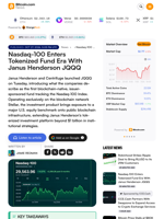 Nasdaq-100 Enters Tokenized Fund Era With Janus Henderson JQQQ