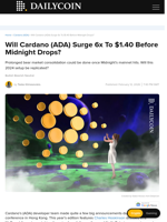 Will Cardano (ADA) Surge 6x To $1.40 Before Midnight Drops? - DailyCoin
