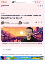 Can SUN Price Hit $0.01? SUN Shows No Signs of Slowing Down?