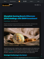 Sharplink Gaming Boosts Ethereum (ETH) Holdings with $80M Investment - Blockchain.News