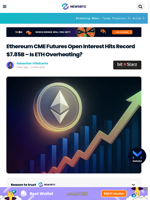 Ethereum CME Futures Open Interest Hits Record $7.85B - Is ETH Overheating?