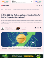 SEC No-Action Letter Massive Win for DePin Projects Like Helium?