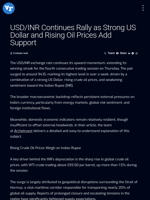 USD/INR Continues Rally as Strong US Dollar and Rising Oil Prices Add Support | Visionary Financial
