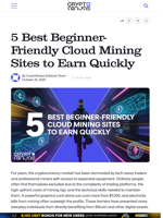 5 Best Beginner-Friendly Cloud Mining Sites to Earn Quickly