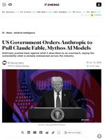 US Government Orders Anthropic to Pull Claude Fable, Mythos AI Models - Decrypt
