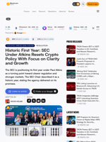 Historic First Year: SEC Under Atkins Resets Crypto Policy With Focus on Clarity and Growth