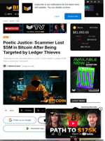 Scammer Lost $5M In Bitcoin To Ledger Thieves