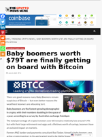 Baby boomers worth $79T are finally getting on board with Bitcoin - The Crypto News Wire