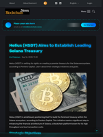 Helius (HSDT) Aims to Establish Leading Solana Treasury - Blockchain.News