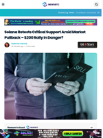 Solana Retests Critical Support – $200 Rally In Danger?