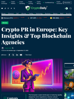 Crypto PR in Europe: Key Insights & Top Blockchain Agencies - Crypto Daily