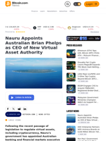Nauru Appoints Australian Brian Phelps as CEO of New Virtual Asset Authority – News Bytes Bitcoin News