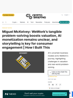 Miguel McKelvey: WeWork's tangible problem-solving boosts valuation, AI monetization remains unclear, and storytelling is key for consumer engagement | How I Built This