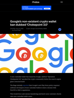 Google’s non-existent crypto wallet ban dubbed ‘Chokepoint 3.0’