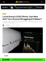 Lucid Group (LCID) Stock: Can New SUV Turn Around Struggling EV Maker? - CoinCentral