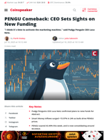 PENGU Comeback: CEO Sets Sights on New Funding - Coinspeaker