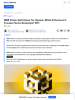 BNB Chain’s Lorentz Hard Fork vs Ethereum’s Internal Rift