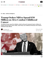 Trump Orders NIH to Spend $50 Million on AI to Combat Childhood Cancer - Decrypt