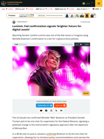 Fed Signals ’Brighter Future for Digital Assets’: Senator