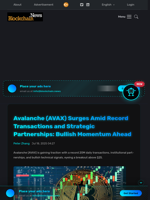 Avalanche (AVAX) Surges Amid Record Transactions and Strategic Partnerships: Bullish Momentum Ahead - Blockchain.News